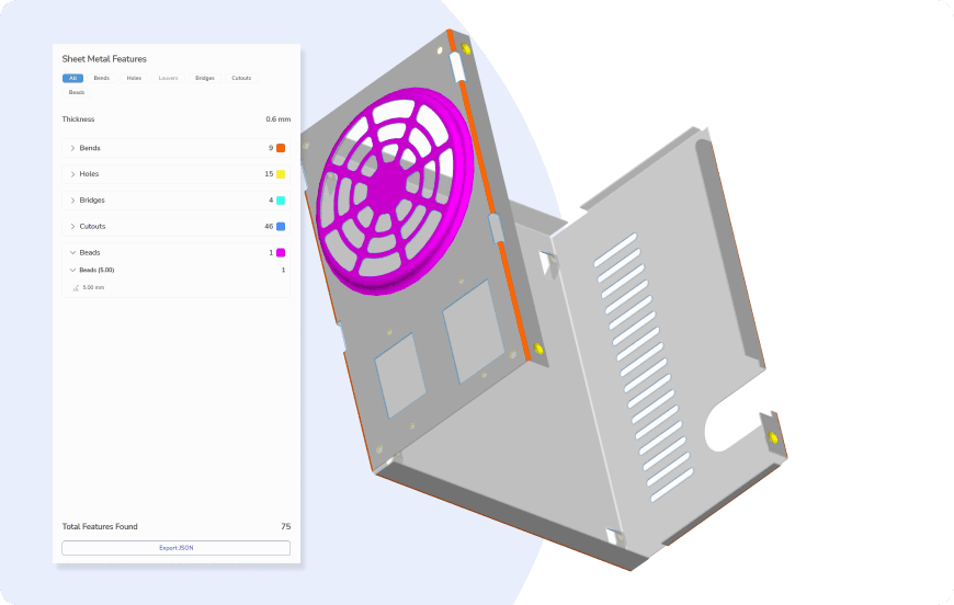 Sheet metal features