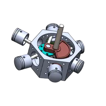 A loaded 3D model