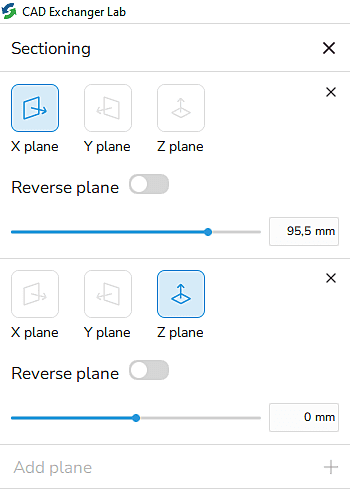Fig. 4. View mode settings are located in the side menu