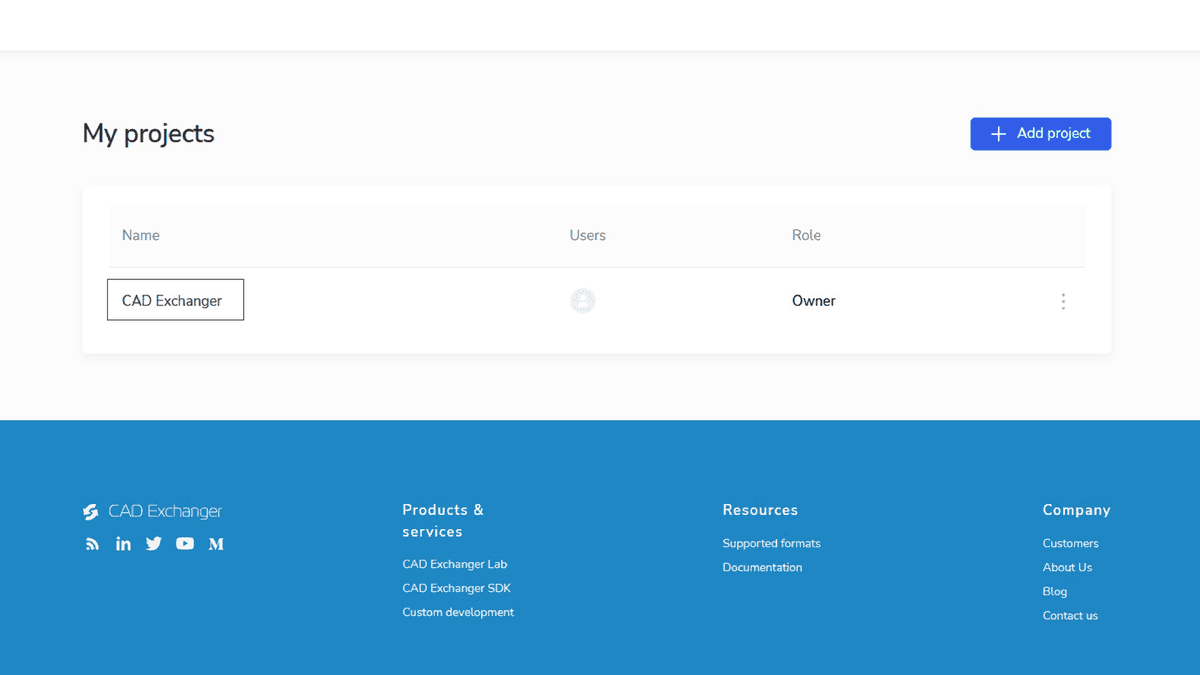 Customer Corner — projects
