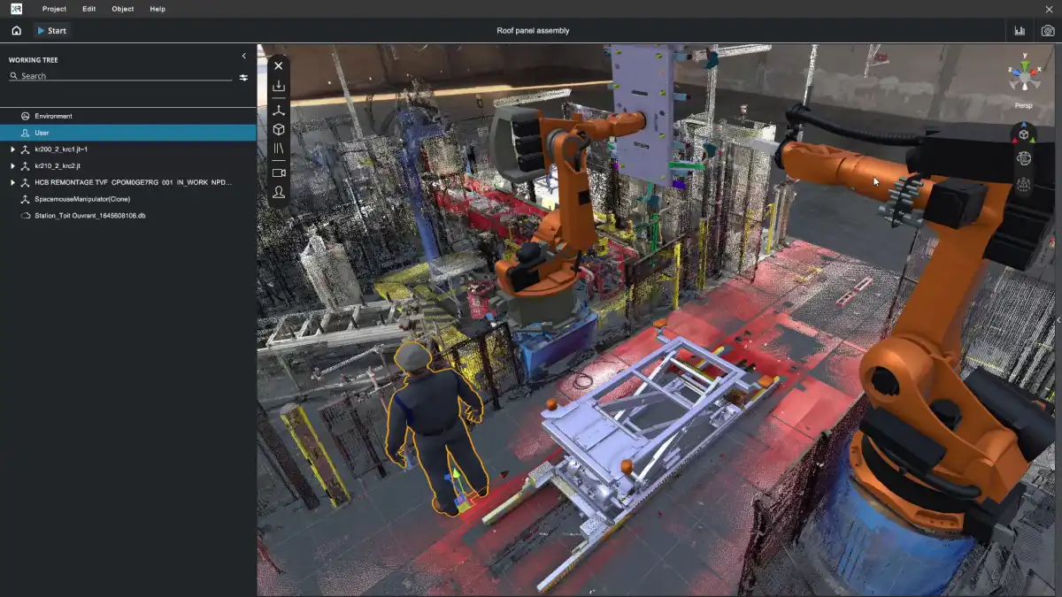 Ergonomics analysis with XR Twin