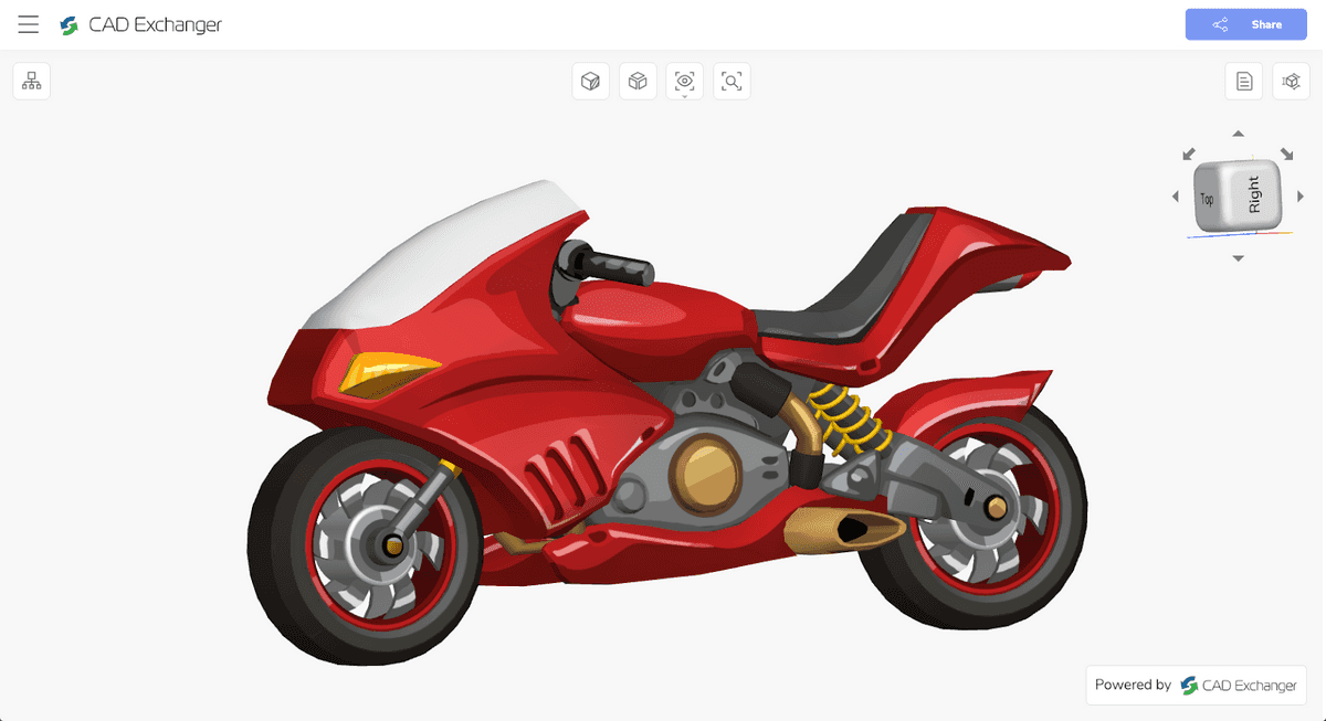 Fig. 4. Polygonal model in the shading mode